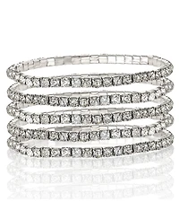 Jessica Simpson 5-Piece Rhinestone Bracelet Set