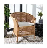 Jessica Rattan Accent Chair W/ Cushion