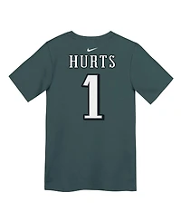 Nike Preschool Jalen Hurts Midnight Green Philadelphia Eagles Player Name Number T-Shirt