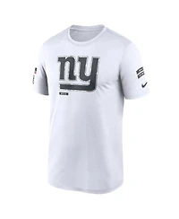 Nike Men's White New York Giants 2024 Salute To Service Legend Performance T-Shirt