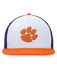 Top of the World Men's White/Orange Clemson Tigers Tri-Tone Heritage Collector Fitted Hat