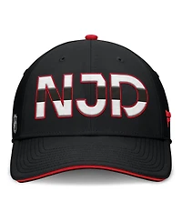 Fanatics Men's Black/Red New Jersey Devils Authentic Pro Rink Team Code Flex Hat