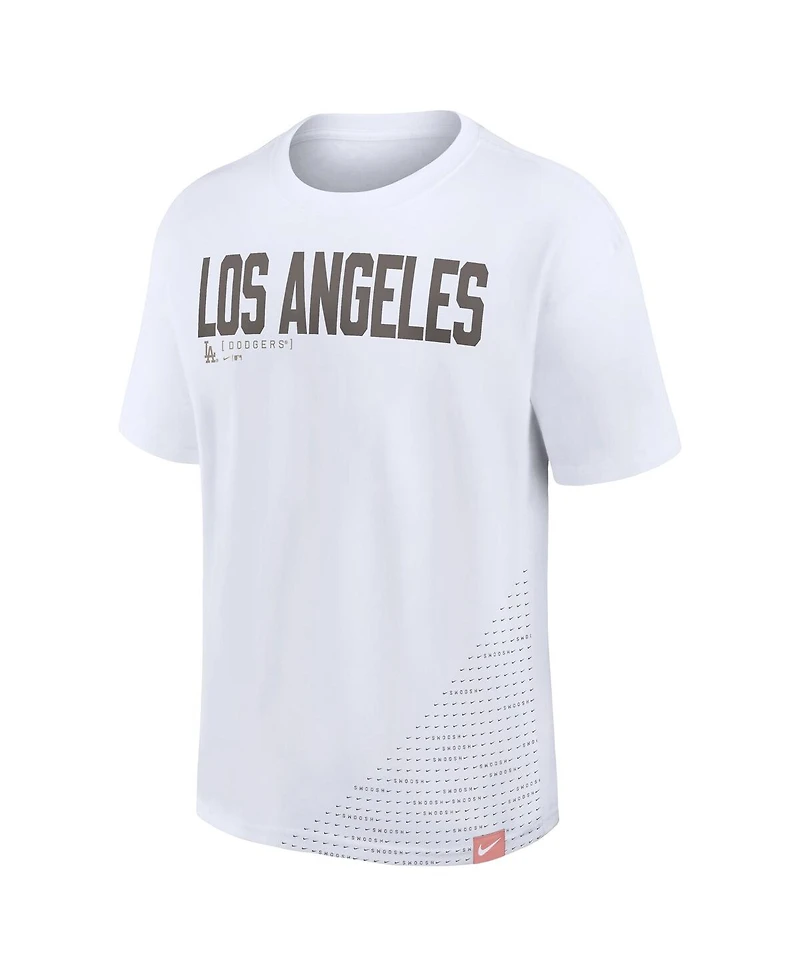 Nike Men's White Los Angeles Dodgers Max 90 T-Shirt
