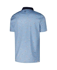 Puma Men's Blue Kentucky Derby Kentucky Derby Pique Gingham Polo
