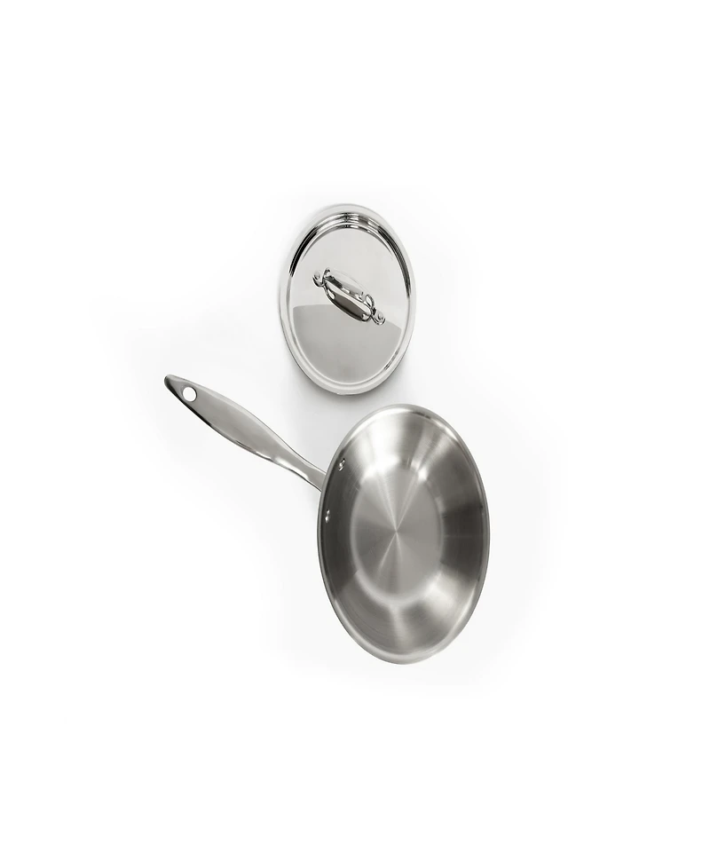 Heritage Steel Titanium Series Fully Cladded 2-Quart Saucier with Lid