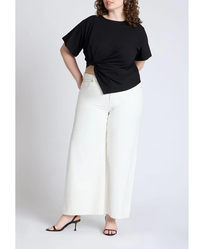Eloquii Women's Twist-Tie Tee