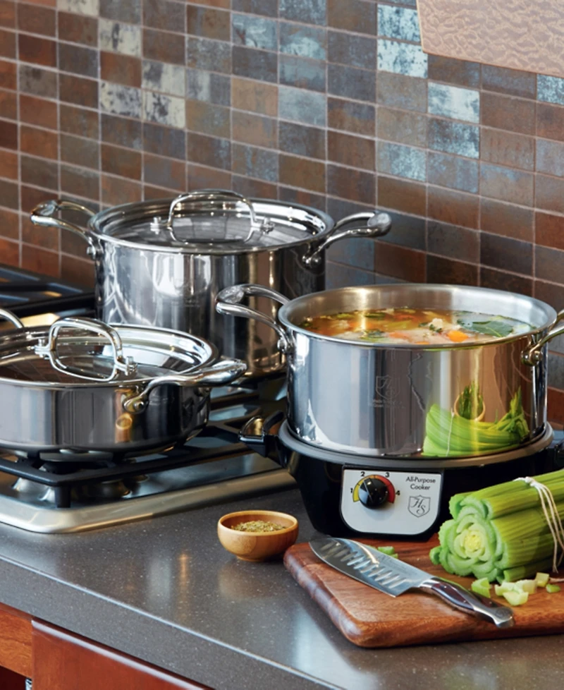 Heritage Steel Titanium Series Fully Cladded 4-Quart Sauce Pot with Lid