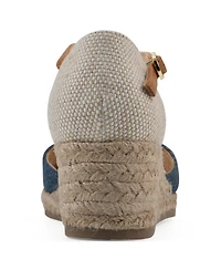 White Mountain Women's Maintain Espadrille Wedge Sandals