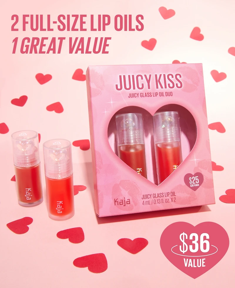 Kaja 2-Pc. Juicy Kiss Juicy Glass Lip Oil Gift Set, Exclusively at Macy's