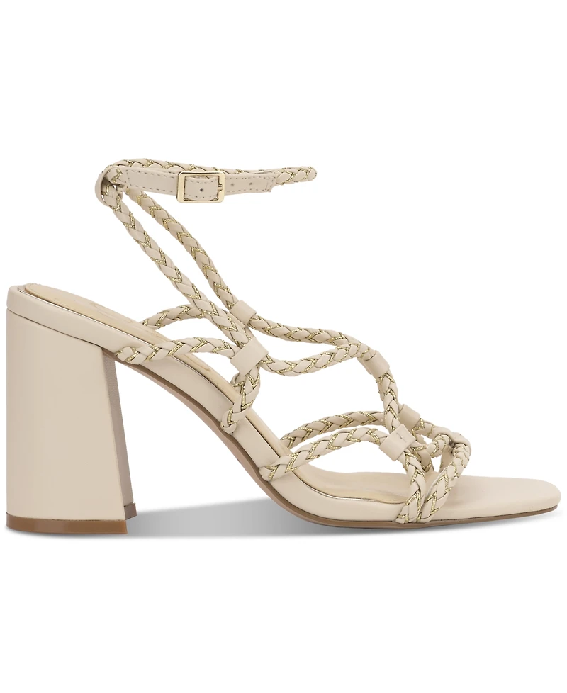 Jessica Simpson Women's Azimma Block-Heel Strappy Rope Sandals