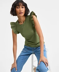 On 34th Women's Ruffle-Sleeve Knit Top