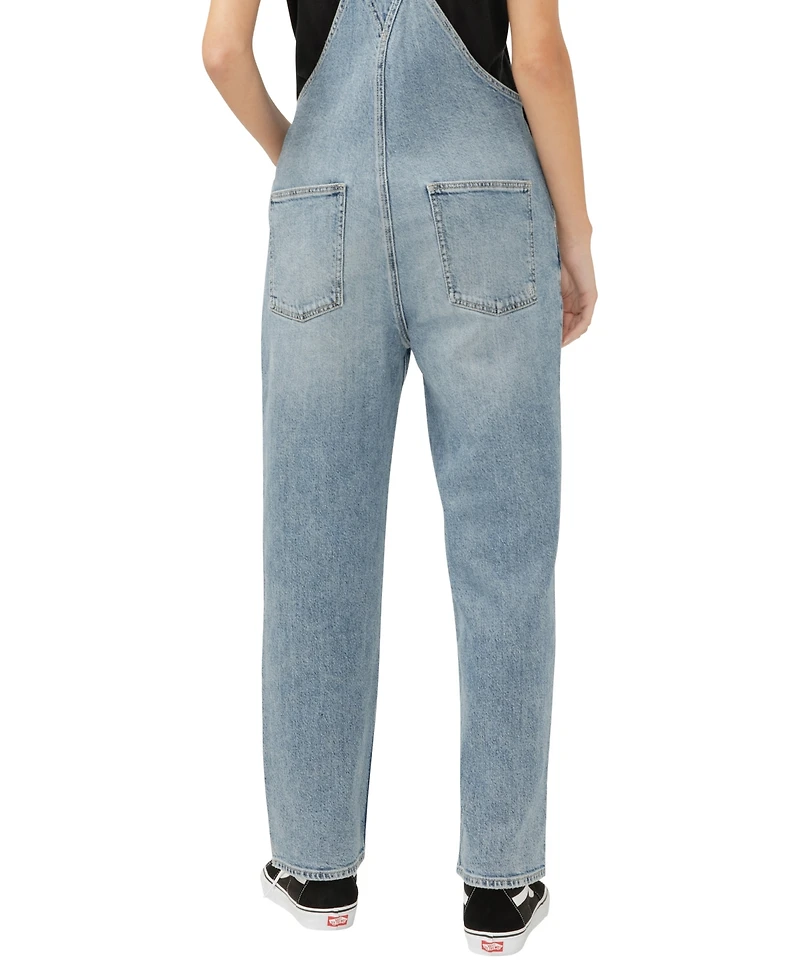 Silver Jeans Co. Women's 90s Baggy Straight Leg Overall Jeans