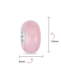 Bling Jewelry Smooth Opaque Murano Glass Charm Bead European Bracelets Sterling Silver