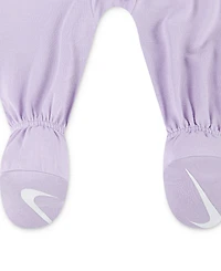 Nike Baby Essentials Viscose Long-Sleeve Footed Coveralls, 2 Pack