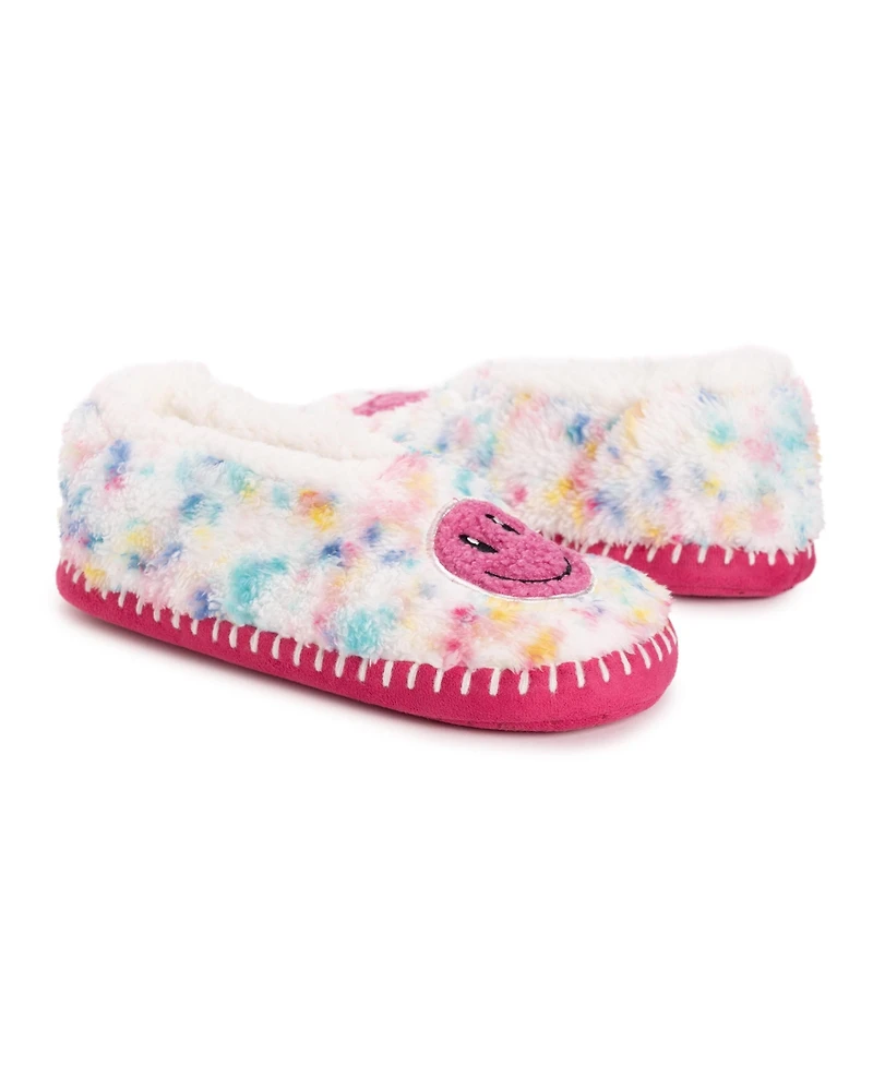 Muk Luks Women's Sherpa Ballerina Slipper with Applique