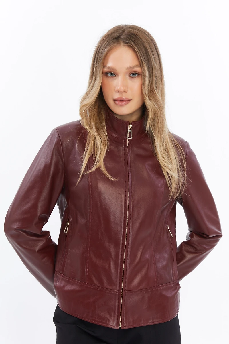 Furniq Uk Women's Leather Jacket