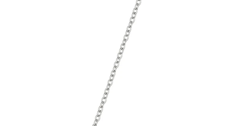Silver Bow Necklace Set with Cubic Zirconia