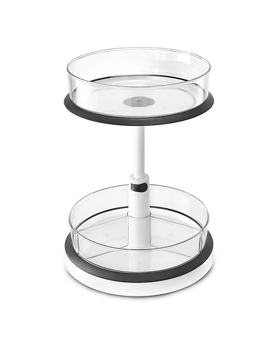 Sorbus 2-Tier Clear Lazy Susan Turntable Organizer