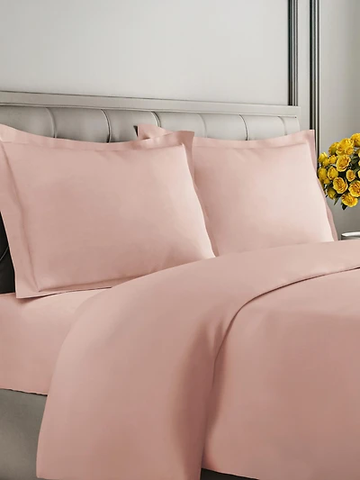 Premium Microfiber Duvet Cover Set - Queen - Cream