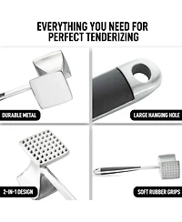 Professional Meat Hammer Tool with Comfort Grip Handle