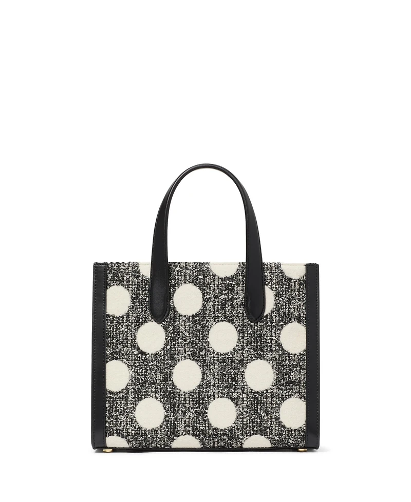 Kate Spade New York Manhattan Dot Tweed Small Tote Bag