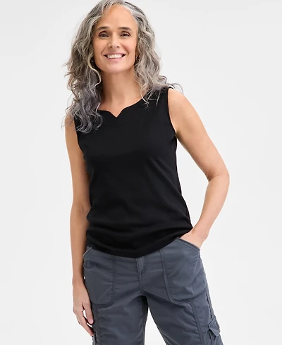 Style & Co Women's Sweetheart-Neck Sleeveless Top, Created for Macy's