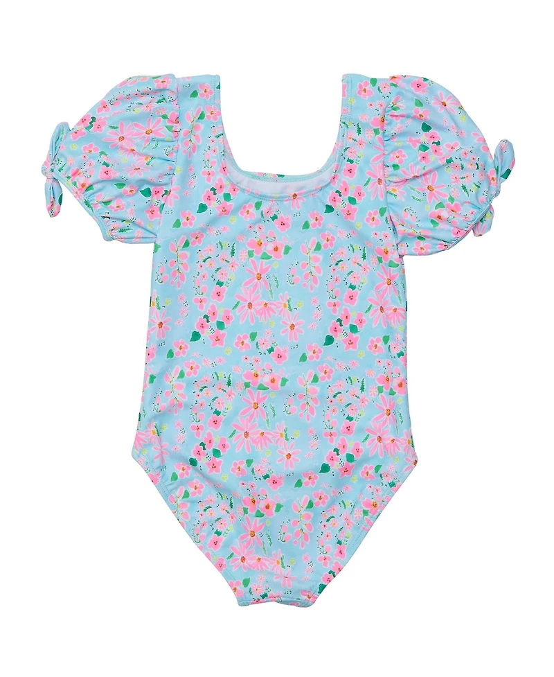 Daisy Chain Puff Sleeve Surf Suit