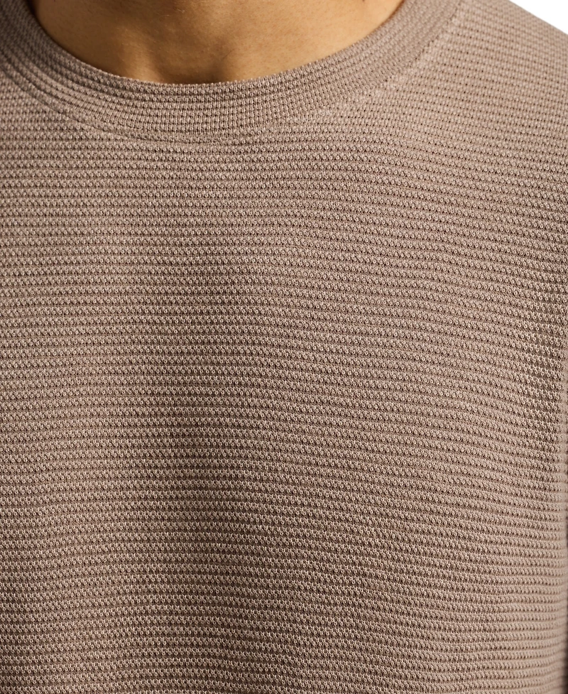 Men's Waffle Knit Short Sleeve Crewneck T-Shirt