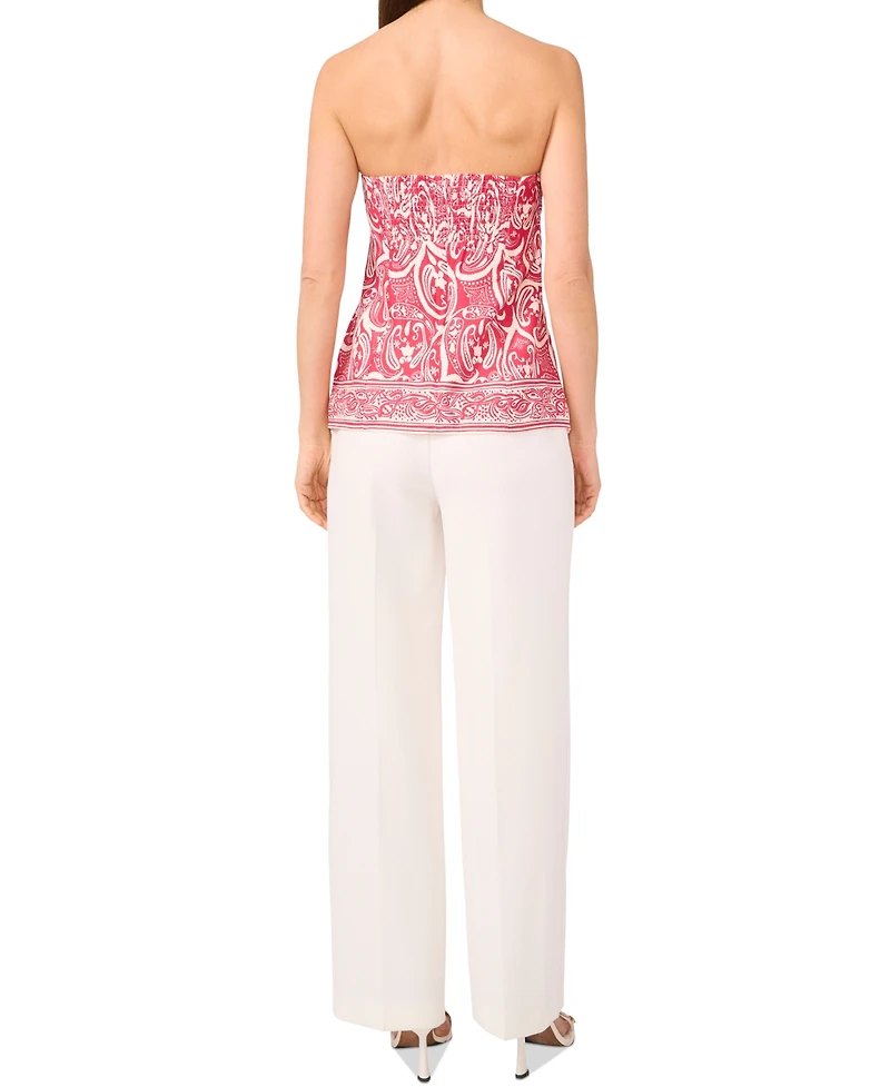 1.state Women's Printed Strapless Tube Top