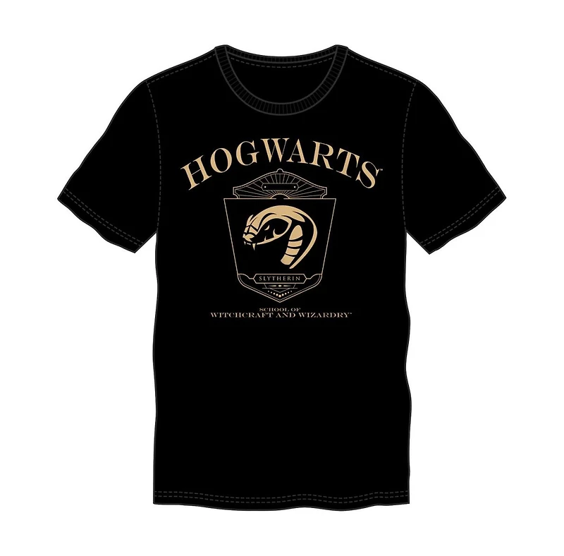Harry Potter Big & Tall Hogwarts Slytherin Black Short Sleeve Graphic Tee-4XL