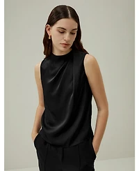 Lilysilk Women's Sleeveless Minimalist Silk Top