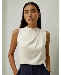 Lilysilk Women's Sleeveless Minimalist Silk Top