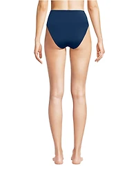 Lands' End Women's Tugless High Waisted Bikini Bottoms
