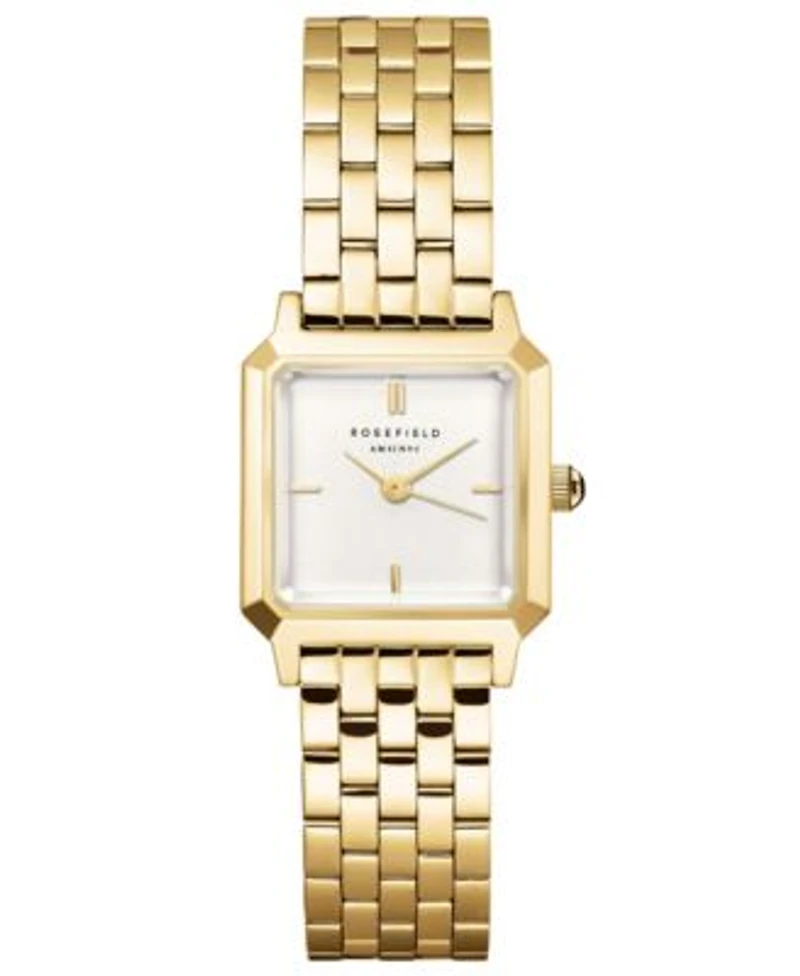 Rosefield Boxelle Womens Silver Tone Stainless Steel Bracelet Watch 19.5mm