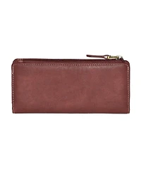 Slim Ladies Wallets With Top Zipper