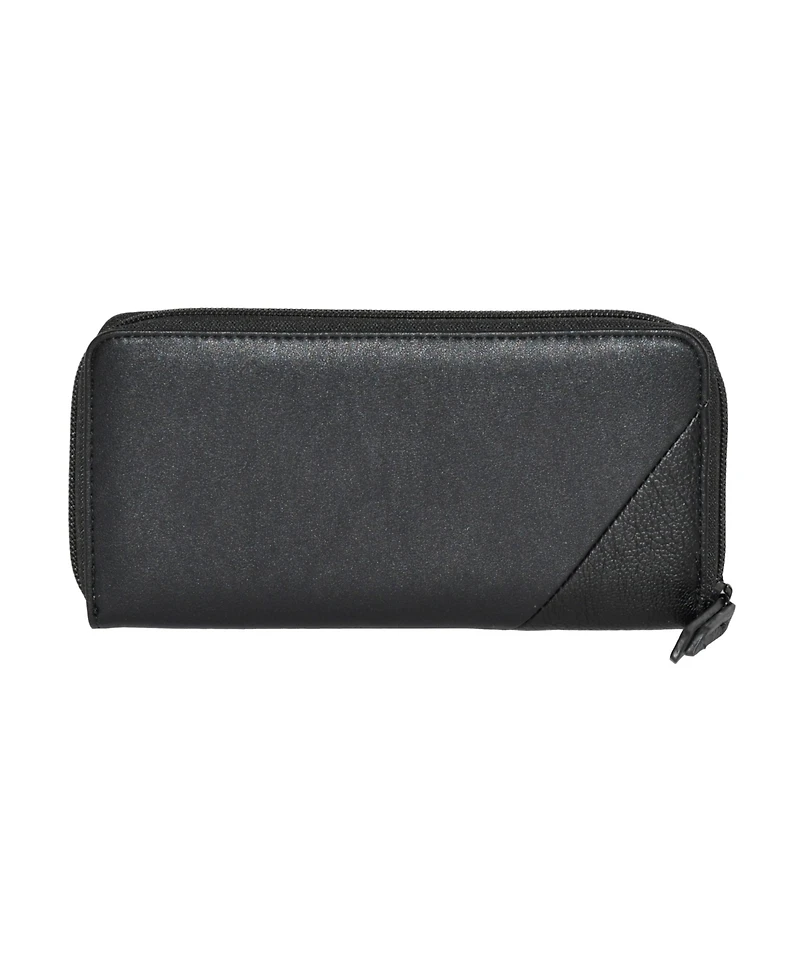 Slim Zipper Round Wallet