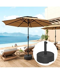 Outsunny Round Patio Umbrella Base Holder, Outdoor Umbrella Sd,