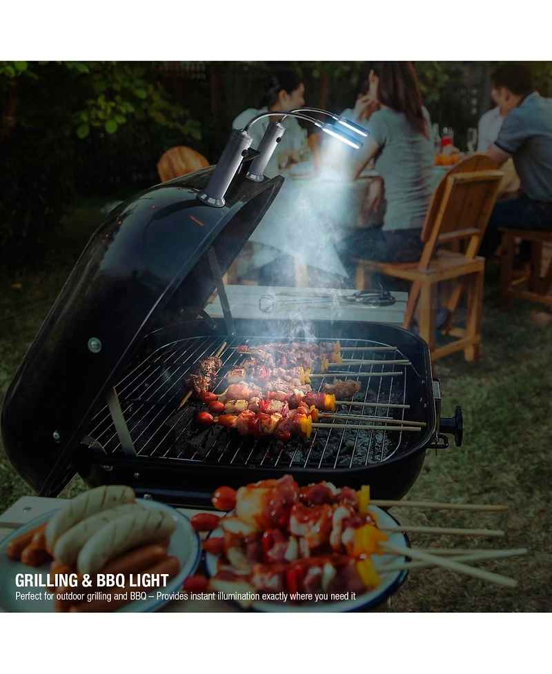 Sorbus Led Magnetic Base light with Gooseneck & Weather Resistant 2 Pack