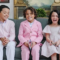 Hope & Henry Big Boys Heirloom Linen Suit Jacket