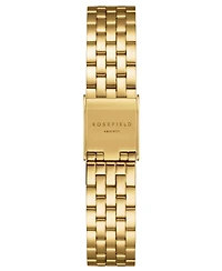 Rosefield Boxelle Women's Gold Tone Stainless Steel Bracelet Watch 19.5mm