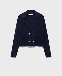 Mango Women's Double Breasted Knitted Sweater