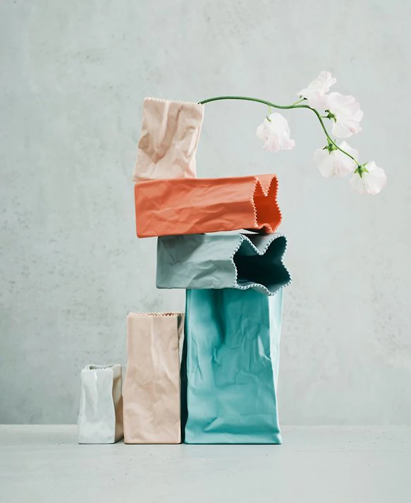 Rosenthal Fossil Bag Mini Vase