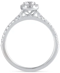 Diamond Teardrop Halo Bridal Set (1 ct. t.w.) in 14k White Gold