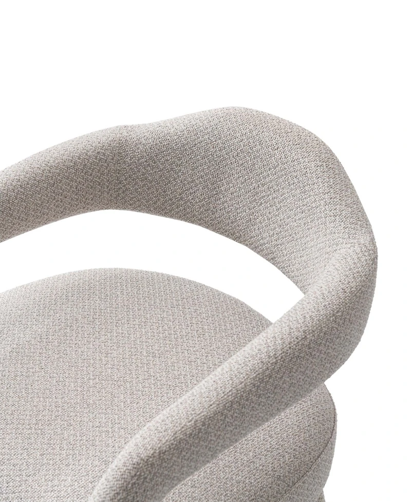 Manhattan Comfort Aspen 23.2" Modern Tweed Upholstered Dining Armchair