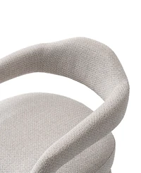 Manhattan Comfort Aspen 23.2" Modern Tweed Upholstered Dining Armchair
