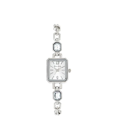 Jessica Carlyle Women's Shiny Silver Metal Alloy Analog Watch, 16mm