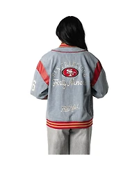 The Wild Collective Men's and Women's Francisco 49ers-Denim Jacket