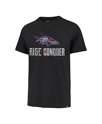 '47 Brand Men's Black Baltimore Ravens Rise and Conquer Franklin T-Shirt