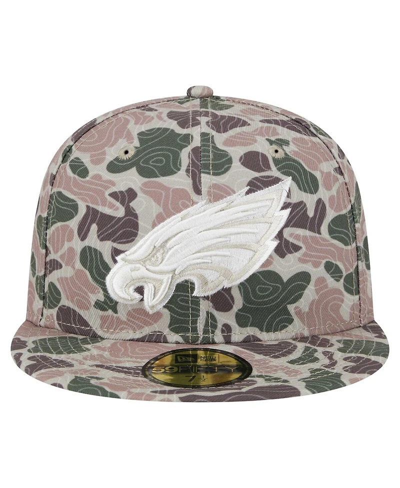 New Era Men's Philadelphia Eagles Geo Camo 59FIFTY Fitted Hat