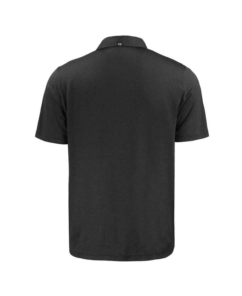 Cutter & Buck Men's Black Los Angeles Dodgers Coastline Epic Comfort Eco Polo